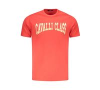 Cavalli Class - T-shirt rossa con logo per uomo - -Tops -Uomo -Rosso -XL