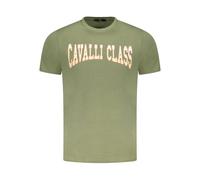 Cavalli Class - T-shirt con logo ad arco - -Tops -Uomo -Verde -M