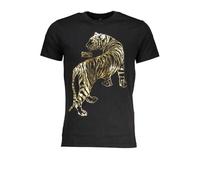 Cavalli Class Tshirt Uomo Stampa, 100% Cotone (IT, Testo, XL, Regular, Regular, Nero)