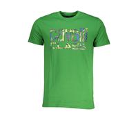 Cavalli Class Verde Cotton Men T-Shirt - L
