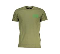Cavalli Class Verde Cotton Men T-Shirt - XL