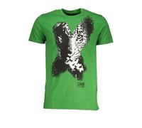 Cavalli Class Verde Cotton Men T-Shirt - XXL