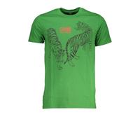 Cavalli Class Verde Cotton Men T-Shirt - XXL