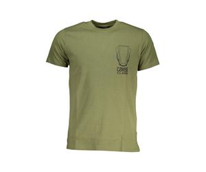 Cavalli Class Verde Cotton Men T-Shirt - XXL
