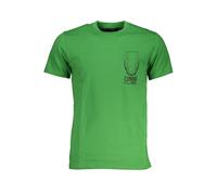 Cavalli Class Verde Cotton Mens T-Shirt - L