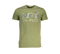 Cavalli Class Verde Cotton Mens T-Shirt - L