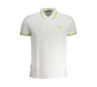 Cavalli Class White Cotton Men Polo Shirt - L