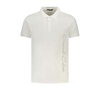 Cavalli Class White Cotton Men Polo Shirt - M