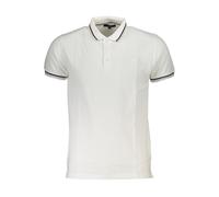 Cavalli Class White Cotton Men Polo Shirt - XL
