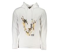 Cavalli Class White Cotton Men Sweater - 3XL