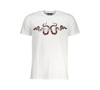 Cavalli Class White Cotton Men T-Shirt - XL