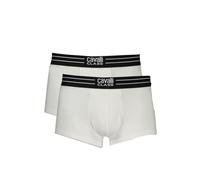 Cavalli Class White Cotton Men's Boxer Briefs - L