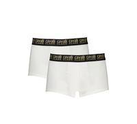 Cavalli Class White Cotton Men's Boxer Briefs - XXL