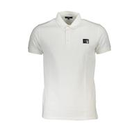 Cavalli Class White Cotton Men's Polo Shirt - XXL