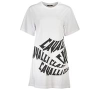 Cavalli Class White Cotton Women Dress - L