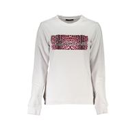 Cavalli Class White Cotton Women Sweatshirt - M