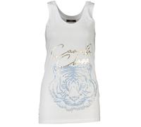 Cavalli Class White Cotton Women Tank Top - L
