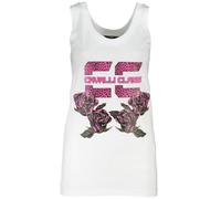 Cavalli Class White Cotton Women Top - L