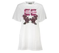 Cavalli Class White Cotton Women's Dress - XL