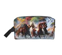 Cavalli degli indiani nativi americani, Borsa per il trucco Borsa per cosmetici Borsa da viaggio portatile da viaggio Borsa per trucco Organizer