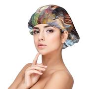 Cavalli degli indiani nativi americani,Cuffia da notte in raso per adulti - Cuffia da notte elastica per donna, copricapelli per la notte