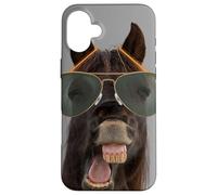 Cavalli divertenti che ride, per uomini e donne, cavallo divertente Custodia per iPhone 16 Plus