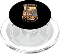 Cavalli e musica country divertente chitarra equestre western PopSockets PopGrip per MagSafe