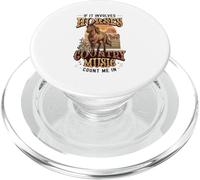 Cavalli e Musica Country Funny Western Equestre PopSockets PopGrip per MagSafe