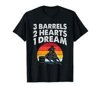 cavalli | Horse Barrel Racing - 3 Barrels 2 Hearts 1 Dream Maglietta