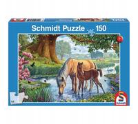 Cavalli in riva al ruscello - Puzzle Schmidt, 150 pezzi.