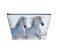 Cavalli maculati rari al galoppo, Borsa da toilette Borsa per trucco Borsa per cosmetici Borsa da toilette da viaggio portatile