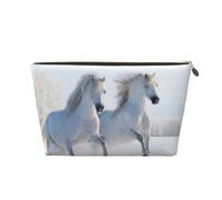 Cavalli maculati rari al galoppo, Borsa per il trucco Borsa per cosmetici Borsa da toilette da viaggio portatile Borsa da toilette