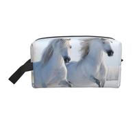 Cavalli maculati rari al galoppo, Borsa per il trucco Borsa per cosmetici Borsa da viaggio portatile da viaggio Borsa per trucco Organizer