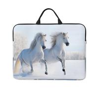 Cavalli maculati rari al galoppo, Custodia per laptop da 14 pollici, borsa per notebook, custodia per laptop, valigetta con maniglia