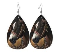 Cavalli Nativi Americani Donna Orecchini Ecopelle Orecchino Goccia Pendenti