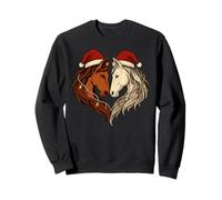 Cavalli per Amanti dei Cavalli, Equitazione, Natale, Uomini, Donne, Bambini, Cavalli Divertenti Felpa