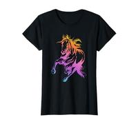 Cavalli Ragazza Cavaliere Andare A Cavallo Horse Girl Maglietta