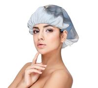 Cavalli rari maculati al galoppo,Cuffia da notte in raso per adulti - Cuffia da notte elastica per donna, copricapelli per la notte