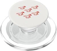 Cavalli rossi che corrono estetica equestre occidentale PopSockets PopGrip per MagSafe
