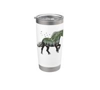 Cavalli selvaggi Cavalli della foresta Equestre Cavallo Bicchiere termico in acciaio inox doppia parete