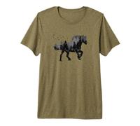 Cavalli Selvaggi Cavalli della Foresta Equestre Cavallo Maglietta Premium