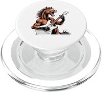 Cavalli selvaggi che suonano la chitarra rock and roll equitazione cavallo PopSockets PopGrip per MagSafe