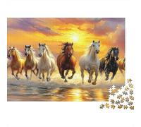Cavalli selvaggi in corsaPuzzle 1000 Pezzi Per Adulti, Stile artistico dinamicogiochi Educativi, Sfide, Decorazioni Per La Casa52x38cm/1000pcs