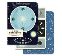 Cavallini - Set di 3 mini quaderni - Celeste - Lined, Blank & Grafico Interni