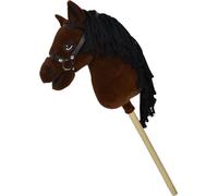 Cavallino a bastone Steppos Premium Lucky marrone scuro 70 cm