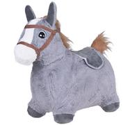 Cavallino in peluche grigio saltellante - Grigio