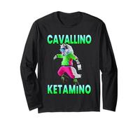 CAVALLINO KETAMINO Cavallo Raver divertente Maglia a Manica