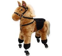 Cavallino marrone su ruote