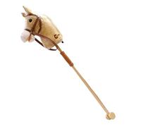 Cavallo A Bastone | Per Bambini Piccoli Cavallo Di Peluche Con Bastone E Ruote In Legno | Giocattoli Sonori Per Bambini Gioco Di Ruolo Giardino Interno Feste Cowgirl Asilo Natale Compleanno