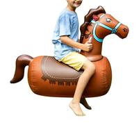 Cavallo a Dondolo Giocattolo Equilibrio Realistico per Allenamento | Cavallo Gonfiabile per Bambini e Bambine Attività Outdoor Indoor Viaggio